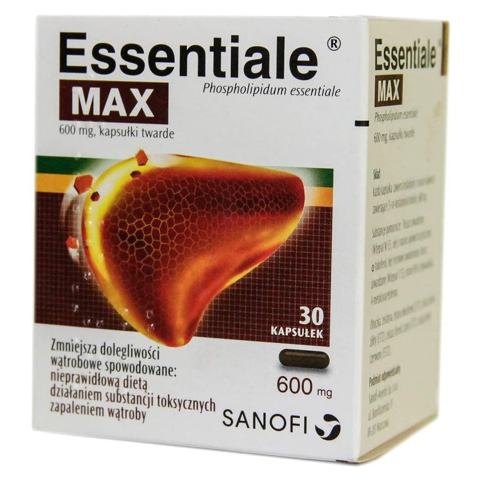 ESSENTIALE MAX 600mg 30 CAPS Sanofi LIVER SUPPORT