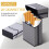 2 Pcs Aluminium Alloy Cigarette Case Metal Cigarette Box 2