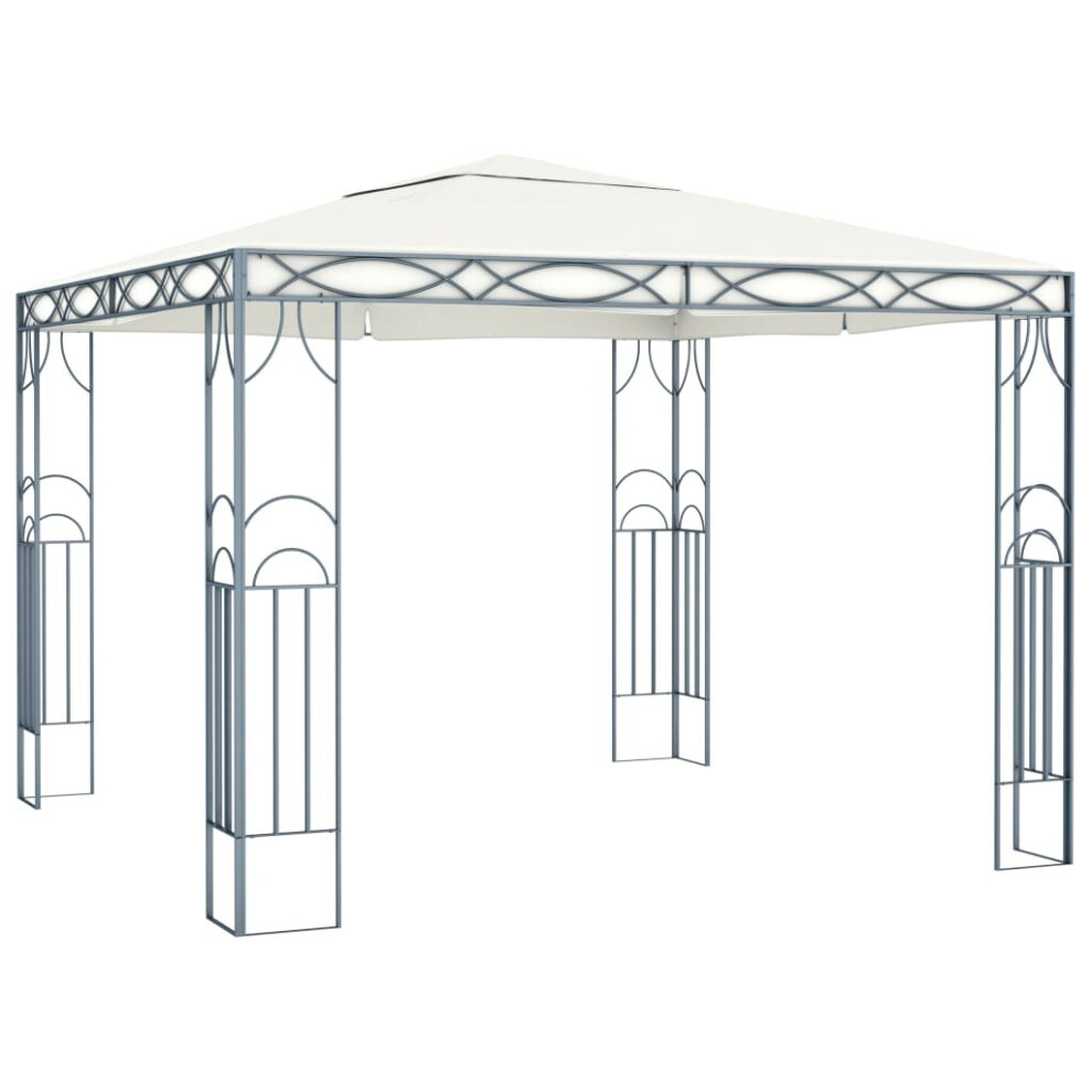 vidaXL Gazebo 300x300cm Cream Party Tent Canopy Marquee Pavilion Shelter Shade