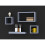 URBN Living (Grey) Set Of 4 Wooden Floating Cube Shelves 2