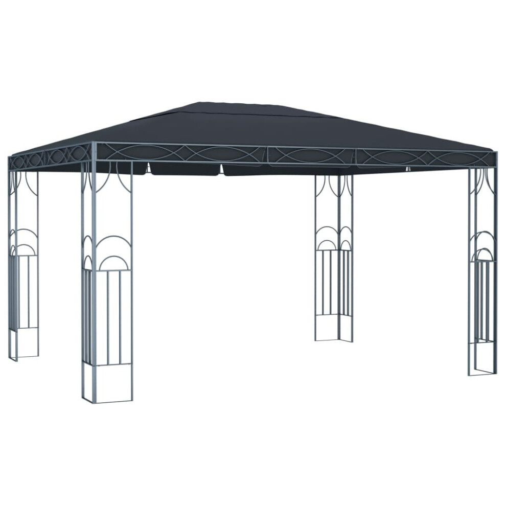 vidaXL Gazebo 400x300cm Anthracite Party Tent Canopy Marquee Pavilion Shelter