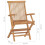 VidaXL vidaXL 2x Solid Teak Wood Folding Garden Chairs Outdoor Patio Furniture Seat 9