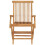 VidaXL vidaXL 2x Solid Teak Wood Folding Garden Chairs Outdoor Patio Furniture Seat 3