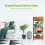 (M) Bamboo Side Table Small Tall Narrow Nightstand 7