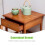 (M) Bamboo Side Table Small Tall Narrow Nightstand 6