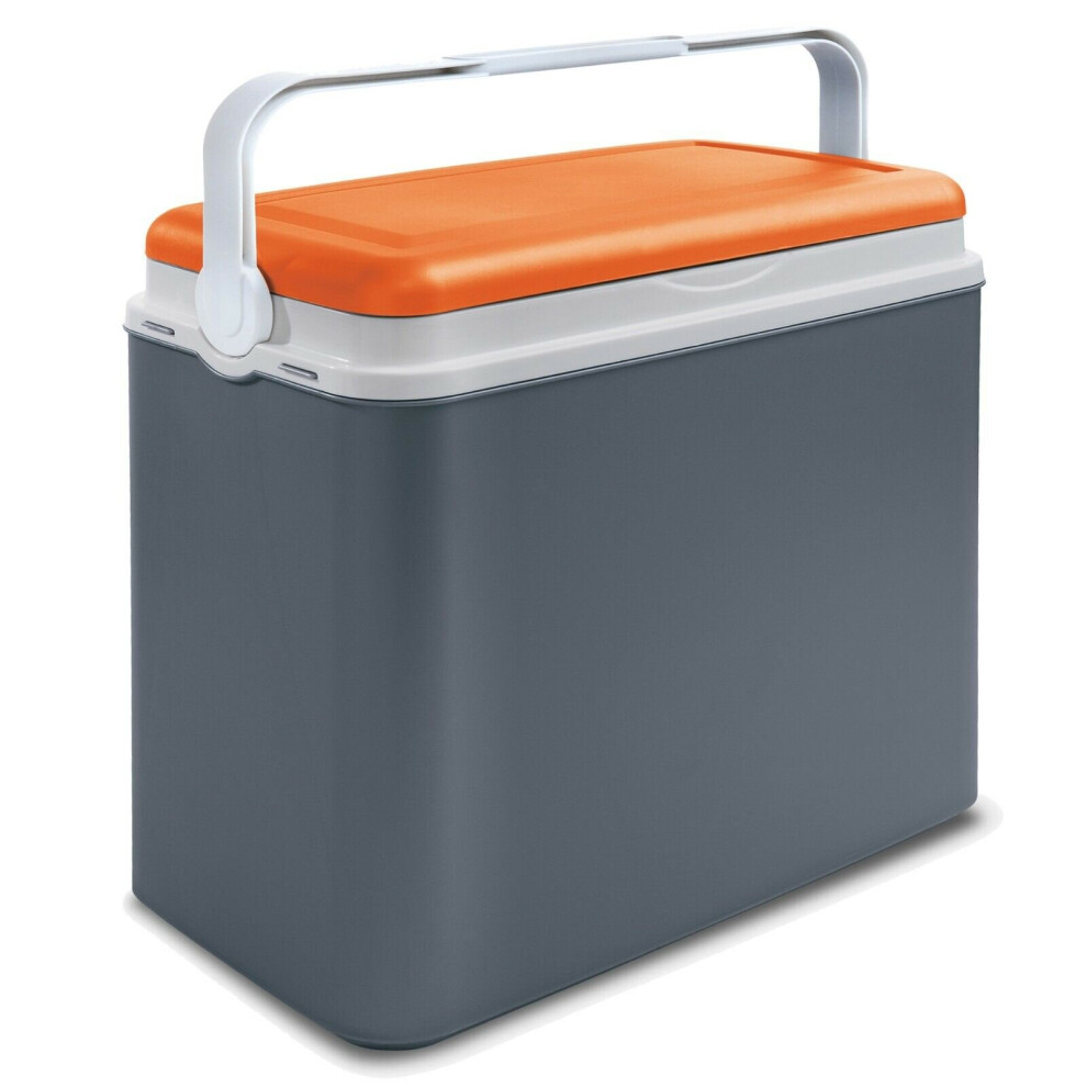 Urbn Living ( & Orange) Large 24 Litre Cooler Box Grey/Orange