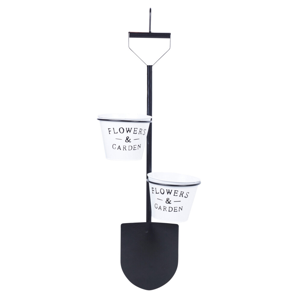 Urbn Living (Spade) Hanging Hook Metal Flowerpot Plant Pot Holder