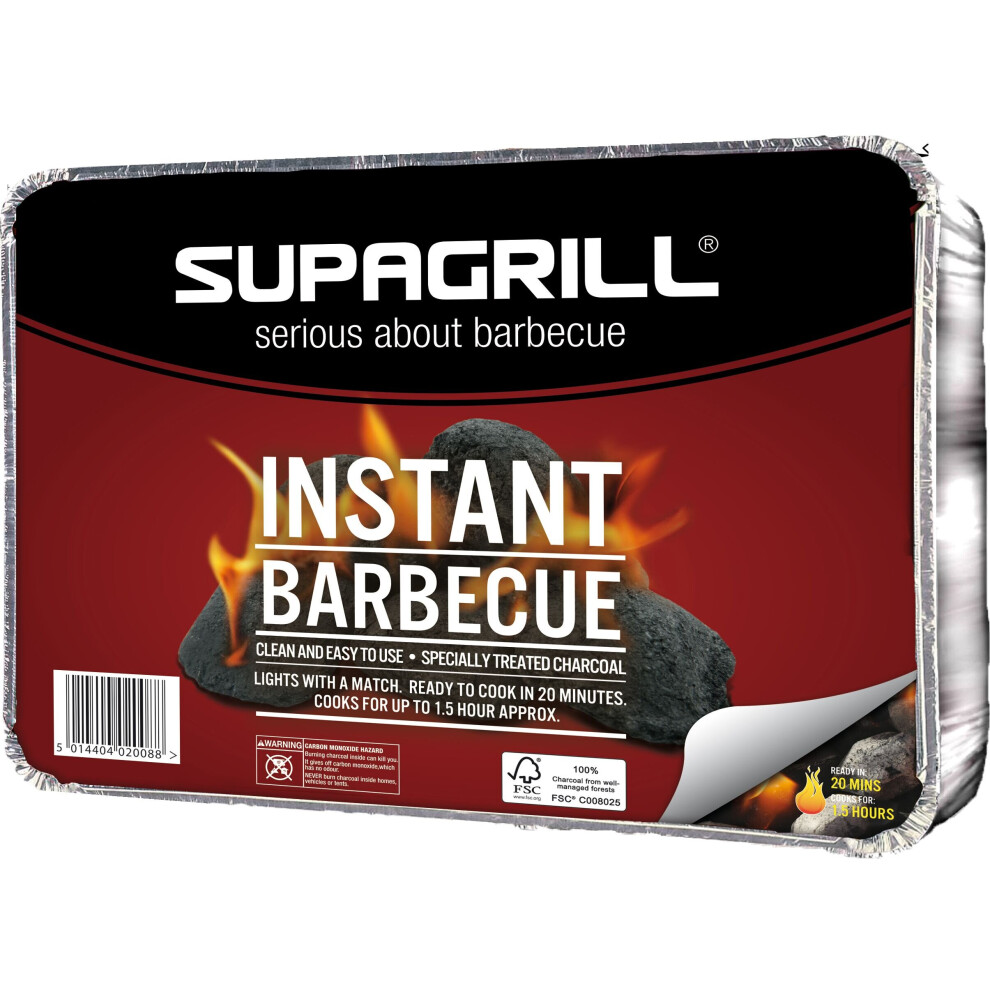 Marko (Supagrill Instant Barbecue Tray ) Bbq Barbecue Outdoor Garden Charcoal Barbeque Patio Party Cooking Large