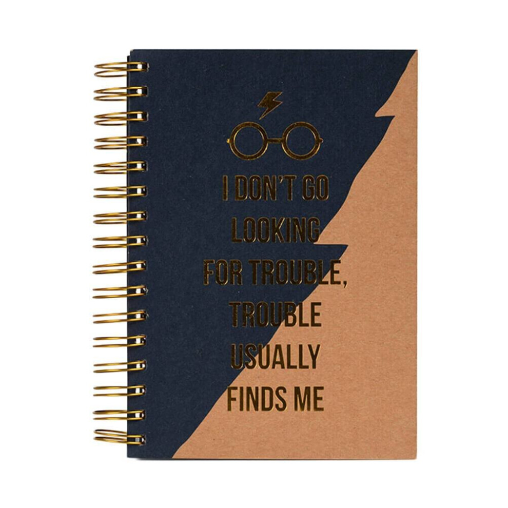 Harry Potter Trouble Finds Me Premium A5 Wiro Notebook