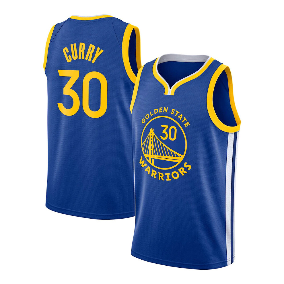 (S (160-165CM)) Golden State Warriors  Stephen Curry Loose Basketball Jersey Sports Shirts 3QY035