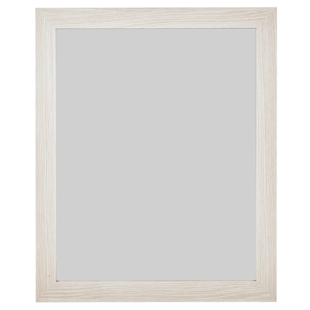 (Oak, 47x57cm) Tall Wood Framed decorative Wall Hanging Mirror