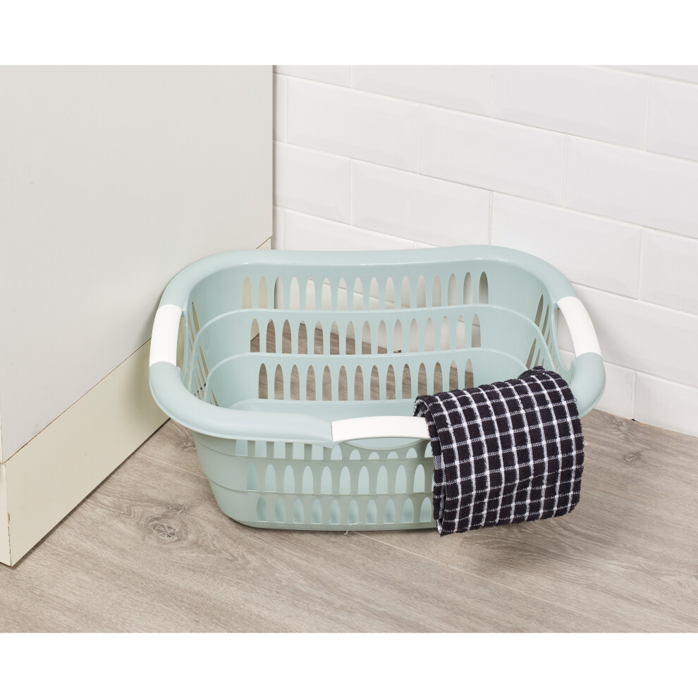 (26L Basket, Teal) Large Laundry Room Basket With Handles Storage