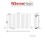 PlumbGalaxy (600 x 1004mm Single, White) Oval Tube Designer Radiator 5