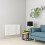 PlumbGalaxy (600 x 1004mm Single, White) Oval Tube Designer Radiator 1