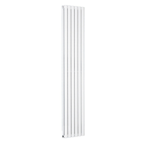 PlumbGalaxy (1800 x 355mm Double, White) Oval Tube Designer Radiator 1