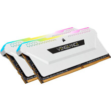 Memoria RAM - CORSAIR - Vengeance RGB Pro SL DDR4 - 16GB 2x8GB DIMM - 3200 MHz - 1,35V - Blanco (CMH16GX4M2E3200C)