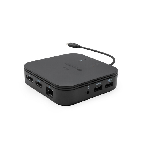 Hub USB - i-Tec - TB3TRAVELDOCKPD - 3 porte - Ethernet RJ-45 - Nero