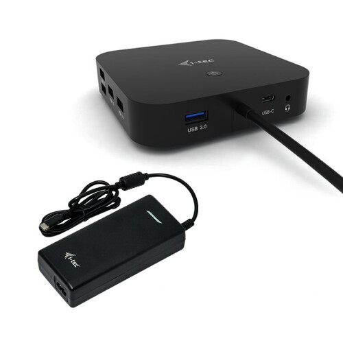 i-tec - USB-C 2x4K dockingstation met 100W PD-voedingsadapter