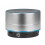 Manhattan Metallic Bluetooth Speaker: Splashproof, up to 10m range, microSD reader, 3.5mm Aux input, USB-A charging cable included, Silver 1