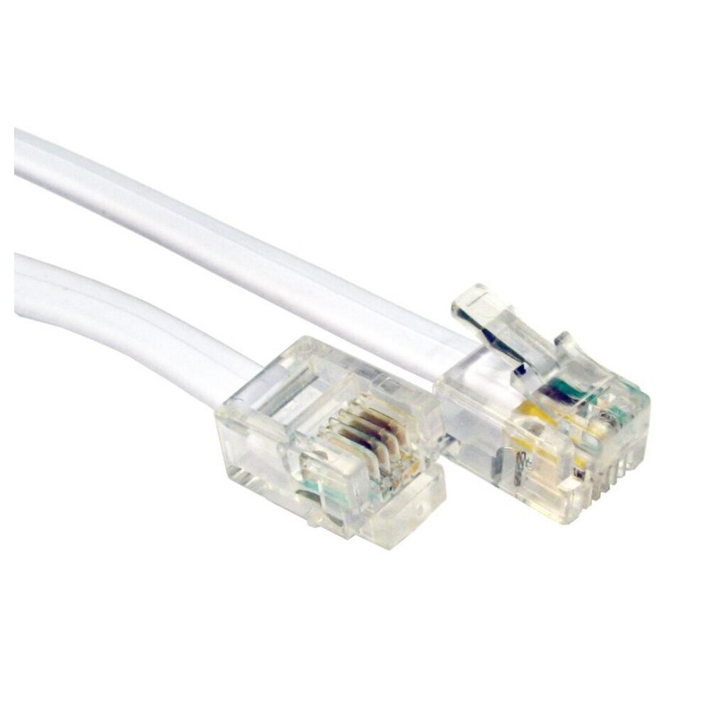 Cables Direct 20M Rj-11/Rj-11 White 5055781202278