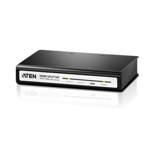 4-Port True 4K HDMI Splitter Svart