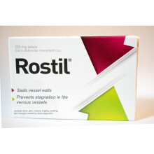 ROSTIL 30 Tablets, Chronic Venous Insufficiency Legs Swellings, Zylaki