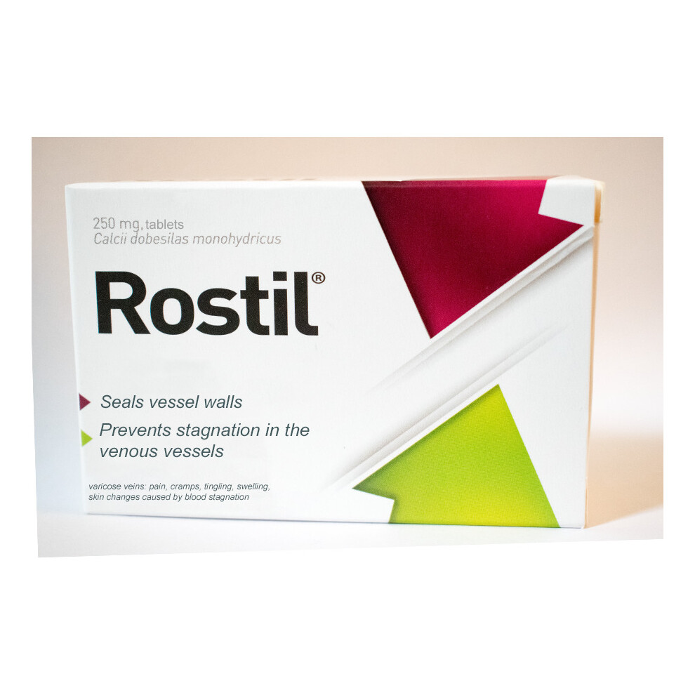 ROSTIL 30 Tablets, Chronic Venous Insufficiency Legs Swellings, Zylaki