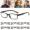 (+4.00/+4.0) 4 x Slim Reading Glasses Mens Womens Unisex Reader 2