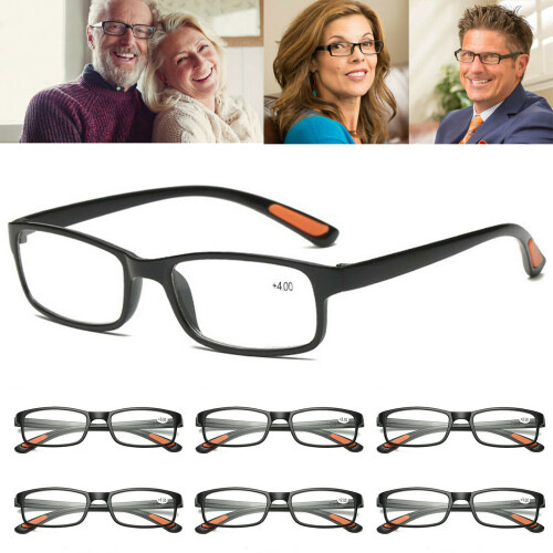 (+4.00/+4.0) 4 x Slim Reading Glasses Mens Womens Unisex Reader 1