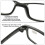 (+4.00/+4.0) 4 x Slim Reading Glasses Mens Womens Unisex Reader 6