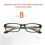 (+4.00/+4.0) 4 x Slim Reading Glasses Mens Womens Unisex Reader 7