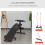 Homcom HOMCOM Foldable Sit Up Bench 5-Level Adjustable Core Workout for Home Gym Black 6