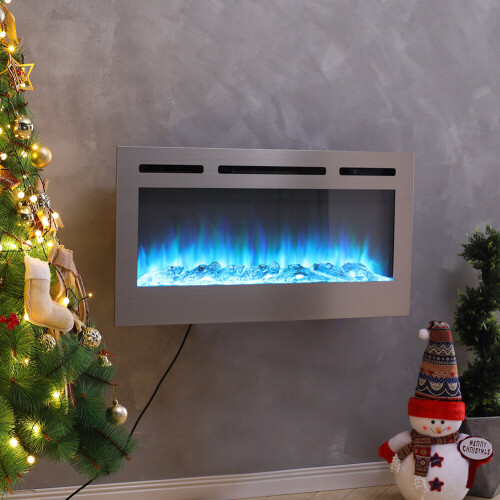Living And Home (60 Inch) LED Electric Wall Mounted Fireplace 12 Flames 2