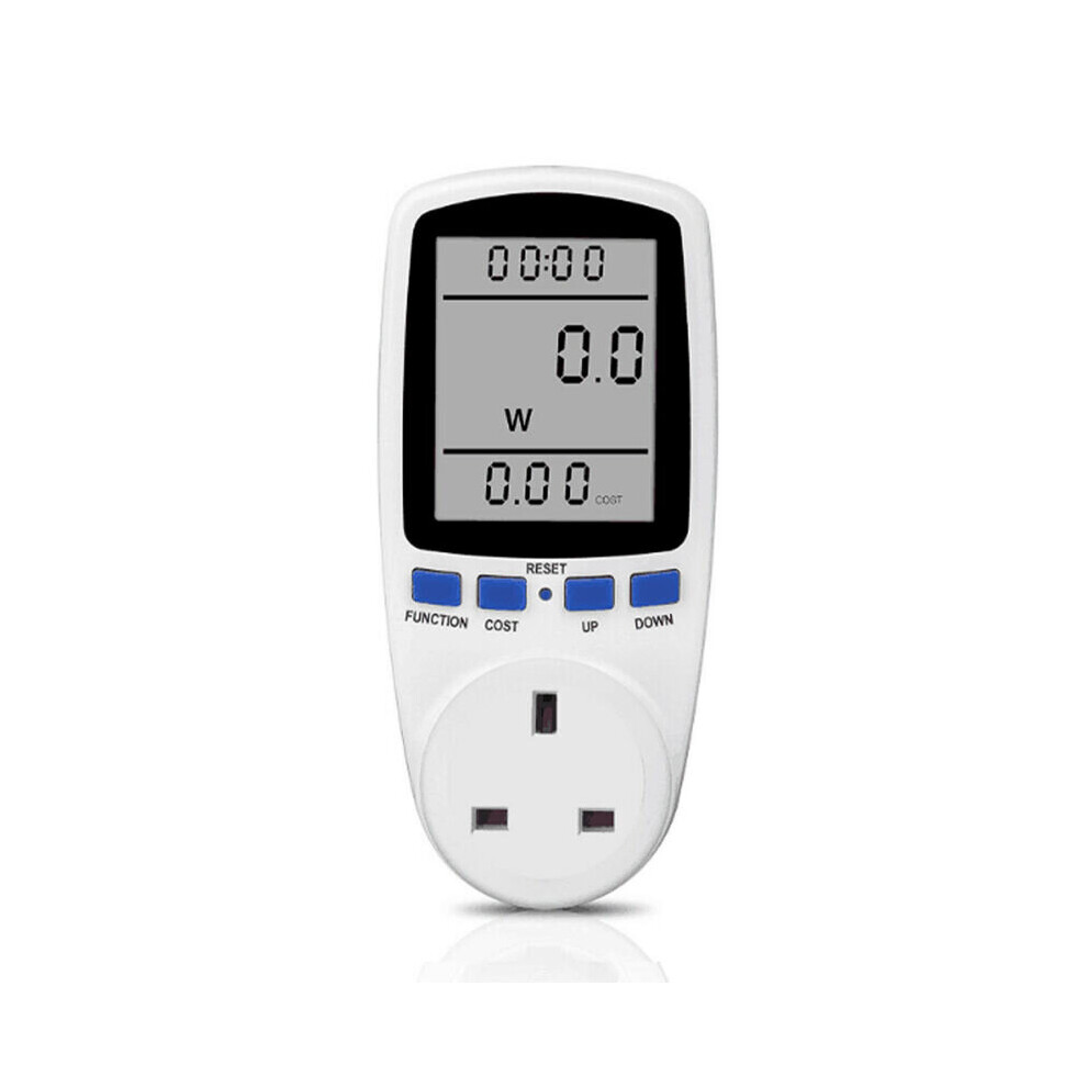 Smart Socket Time/Watt/Cost Display Overload Protection Save Energy Power Meter 683546760524
