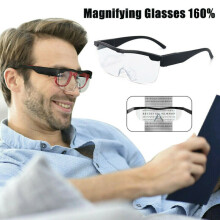 Hands Free Magnifying Glasses Magnifier 160% with Led for Reading Sewing