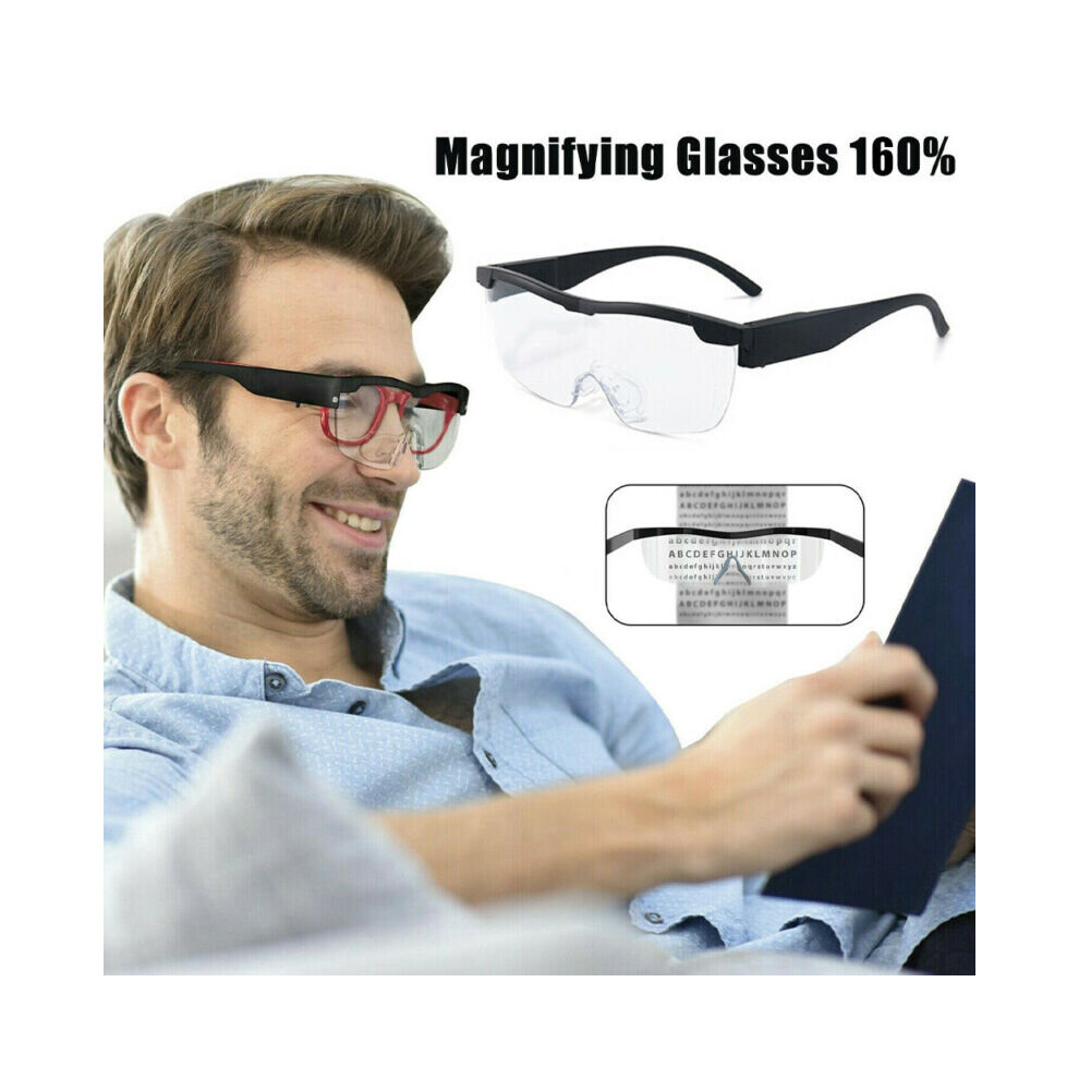 Hands Free Magnifying Glasses Magnifier 160% with Led for Reading Sewing
