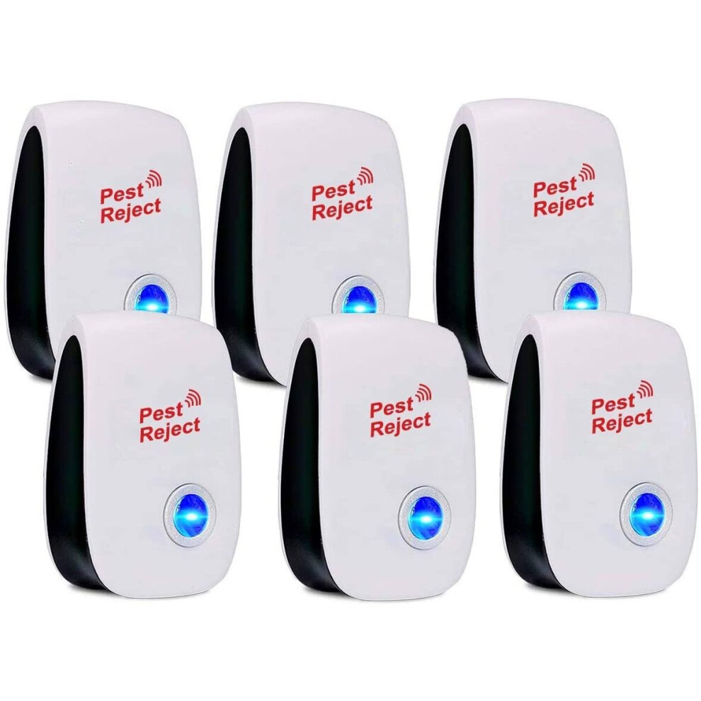 (6PCS) Ultrasonic Plug In Pest Repeller Deter Mouse Mice