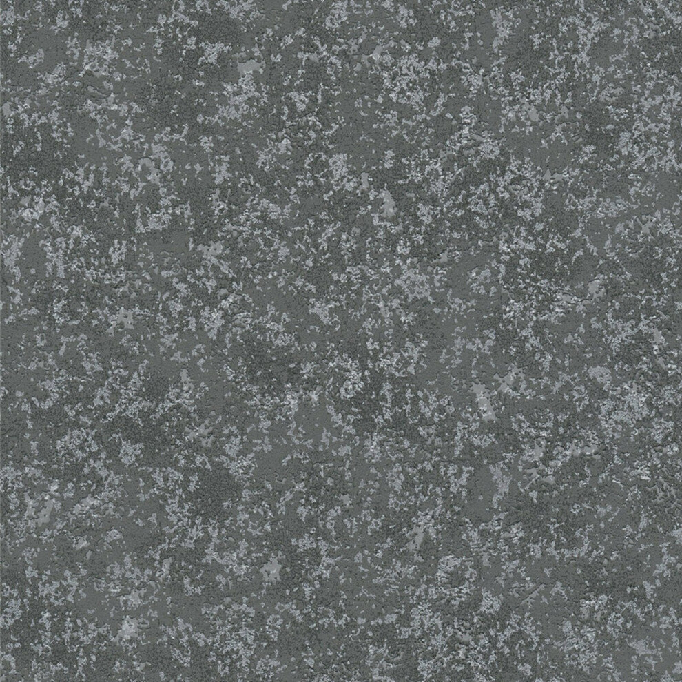 (Charcoal Grey Silver 3777-46) AS Creation Industrial Concrete Stone Wallpaper Non Woven Vinyl Fleece Metallic