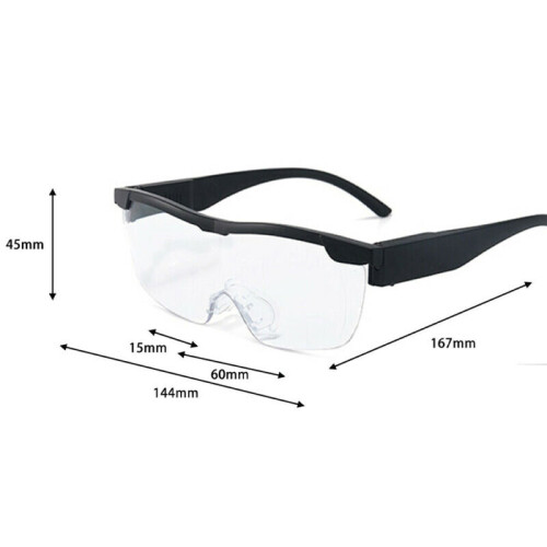 Hands Free Magnifying Glasses Magnifier 160% with Led for Reading Sewing 2
