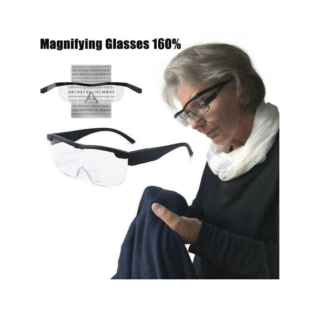 Hands Free Magnifying Glasses Magnifier 160% with Led for Reading Sewing