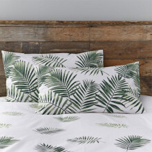 Charlotte Thomas Fern Printed Polycotton Housewife Pillow Cases, Green, Pair