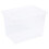 URBN Living (75L, Clear) 2 X Storage Boxes Stackable Container Lightweight 1