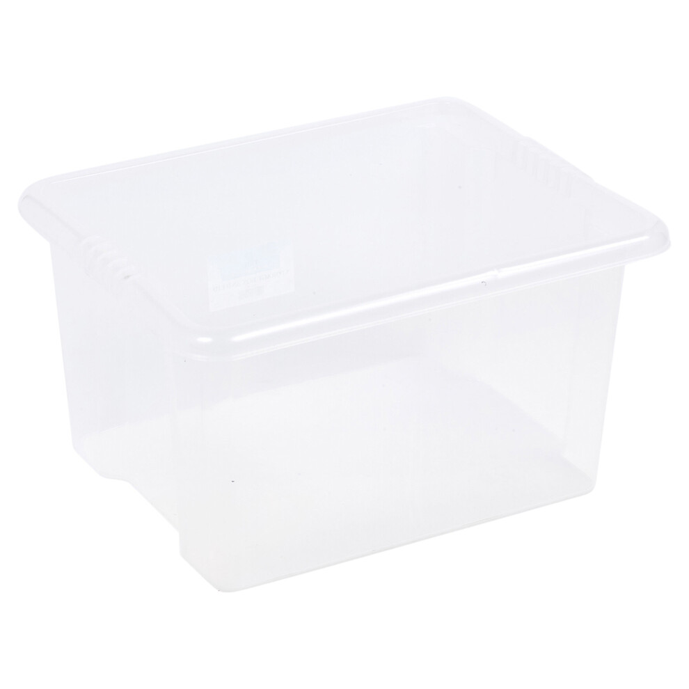 (35 Litre, Clear) Storage Boxes Stackable Container Lightweight