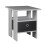 URBN Living (Grey, Black) 2 Tier Wooden Table Bedside Nightstand 1 Drawer 1