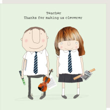 Rosie Made A Thing Teacher Making Us Cleverer Card Humour Greeting Cards