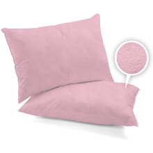 (Lilac, Pair of Pillowcase) Super Soft 100% Brushed Cotton Thermal Flannelette Sheets Set (Fitted Sheet + Flat Sheet + Pair of Pillowcases) Available in 6 Colours