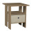 URBN Living (Oak, White) 2 Tier Wooden Table Bedside Nightstand 1 Drawer 1