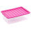 URBN Living (28L, Pink) 5 X Storage Boxes Stackable Container Lightweight 1