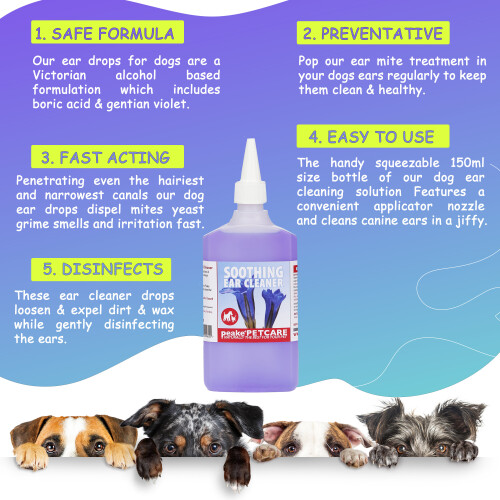 Peake Pet Care 150ml Soothing Ear Cleaner 1