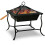 Square Fire Pit BBQ Barbecue Grill 40X40 Camping Barbecue , Best 1